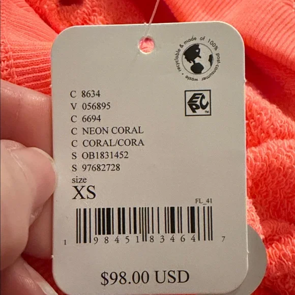 NWT Free People Movement One to Beat Onesie Neon Coral XS - Picture 2 of 2